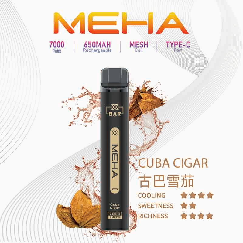 MEHA XBAR 拋棄式 7000口小黑條